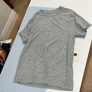 lululemon soft athletic heather gray tee